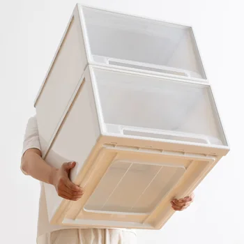 Ящик для хранения J416 Выдвижной шкаф Пластиковый ящик для хранения одеяла для домашней одежды