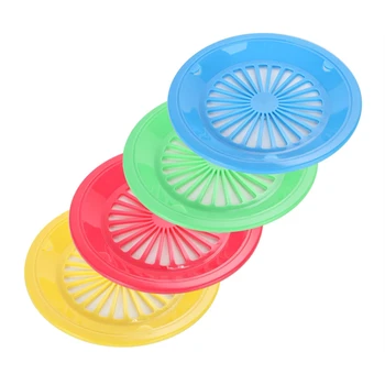 16 шт. Многоразовый пластиковый держатель для бумажных тарелок для вечеринки, барбекю и пикника, круглые лотки для бумажных тарелок, посуда для барбекю
