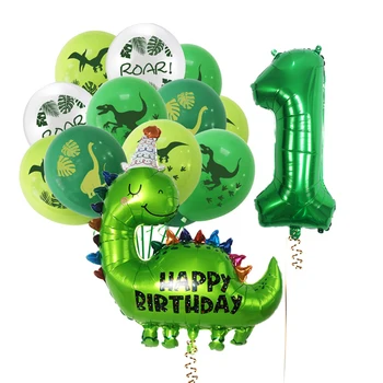 23 шт./компл. Воздушные шары для вечеринки с динозаврами, День рождения мальчика, Мир Юрского периода, Украшения из Динозавров, Латексный воздушный шар, Принадлежности для душа ребенка