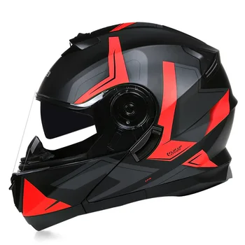 Персонализированный Мотоциклетный Модульный Откидной Шлем Для Мужчин И Женщин, Защитный Шлем Для Скоростного Спуска По Мотокроссу, Полнолицевой Casco Moto DOT, Одобренный ЕЭК