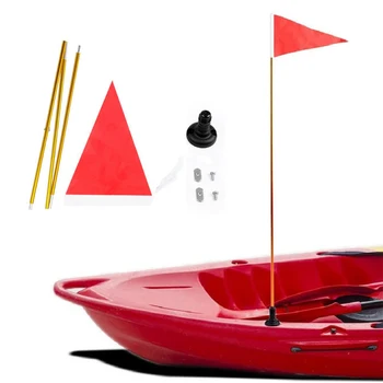Новый складной флагшток для каяка Алюминиевый комплект для флагштока для каноэ регулируемая удочка для рыбалки каноэ яхта