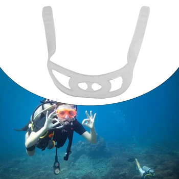 Силиконовый ремешок для защиты лица при подводном плавании с маской и трубкой, ремешок для очков для плавания 55x2 см, регулируемый ремешок для очков, аксессуары для плавания