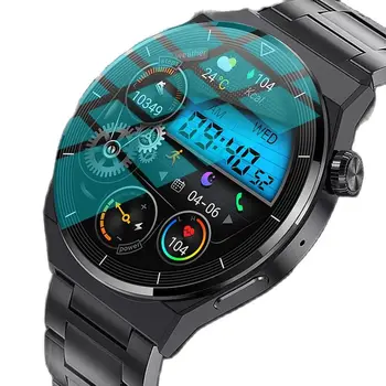 NFC Смарт-часы мужские GT3 Pro AMOLED 390 * 390 HD Экран Частота сердечных сокращений Bluetooth Вызов IP68 Водонепроницаемые умные часы 2023