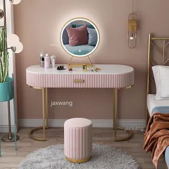 Легкие Роскошные Современные комоды Мебель для спальни в скандинавском стиле Туалетный столик Домашний Розовый шкаф для макияжа для девочек Шкаф для хранения в спальне Z
