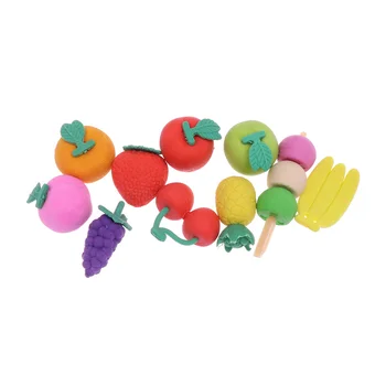 10 шт. ластиков Детские мультяшные мини-призы, игрушки, Фруктовая резинка для ушей, праздничная сумка
