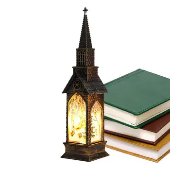 Осветите церковный декор Люминесцентная лампа на батарейках, фонарь, принадлежности для Рождественской вечеринки, свечи на батарейках для детей, мальчиков и девочек