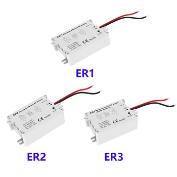 Двухсегментный беспроводной переключатель с индукционным затемнением микроволновой печи, пульт дистанционного управления ER1/ER2/ER3 9-24 В постоянного тока