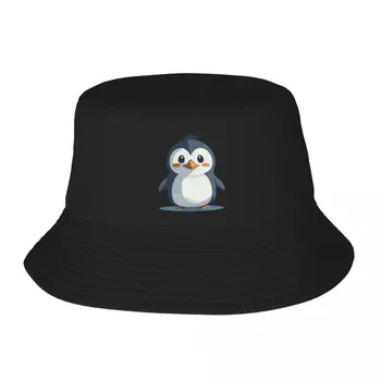Панама с маленьким пингвином для детей, осенние шляпы рыбака, летние кепки унисекс для пляжной рыбалки