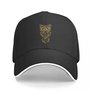 Золотая Сова, версия с черными глазами, бейсбольная кепка, шляпы для дальнобойщиков для косплея, роскошная женская шляпа для мужчин