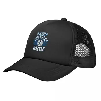 Бейсболка Proud Air-Force Mom, Летняя Дышащая сетчатая шляпа, Спортивная солнцезащитная кепка, Мужские сетчатые кепки
