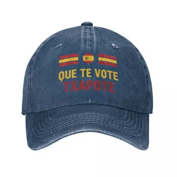 Que Te Vote Txapote Бейсболка Sanchez Ayuso Классическая Потертая Испанская Солнцезащитная кепка в стиле Унисекс для гольфа на открытом воздухе, подарочные шляпы, Кепка