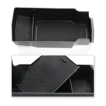 Подлокотник центральной консоли, ящик для хранения, Органайзер, лоток для перчаток, Аксессуары для интерьера для Peugeot 2008 2020 2021, черный