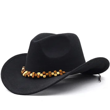 Мужская ковбойская шляпа шляпы для женщин chapéu british cup hat jazz роскошная панама мужская фетровая шляпа элегантная женская бесплатная доставка винтаж