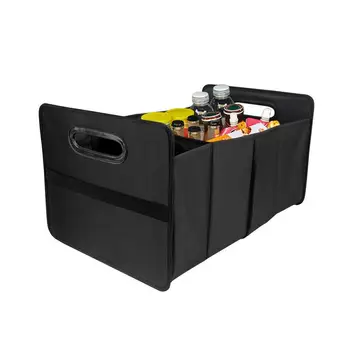 Складной органайзер для хранения автомобиля Складной автомобильный органайзер для багажника С ручками Портативный Большой ящик для хранения с 2