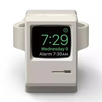 Док-станция для зарядки Apple Watch 7 6 5 4 iWatch 3 2 1 Силиконовая подставка для зарядного устройства Основание кронштейна для хранения силиконовой подставки для зарядного устройства