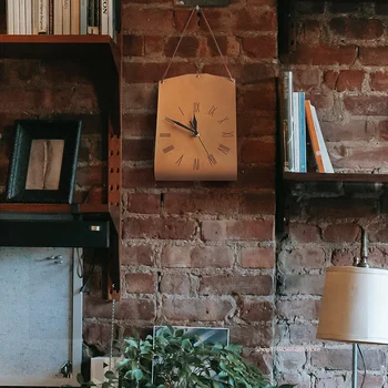 роскошные декоративные часы креативные настенные часы современного искусства в форме сумки, кожаные часы в стиле ретро для спальни, бесшумные настенные часы для оформления баров и кафе