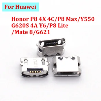 50-100 шт Разъем Usb-порта Зарядного устройства, док-станция для Зарядки Huawei Honor P8 4X 4C/P8 Max/Y550 G620S 4A Y6/P8 Lite/Mate 8/G621