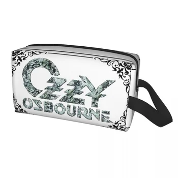 Дорожная сумка для туалетных принадлежностей Ozzy Osbourne в стиле хэви-метал, органайзер для косметики Kawaii Makeup для женщин, коробка для хранения косметики Dopp Kit Box