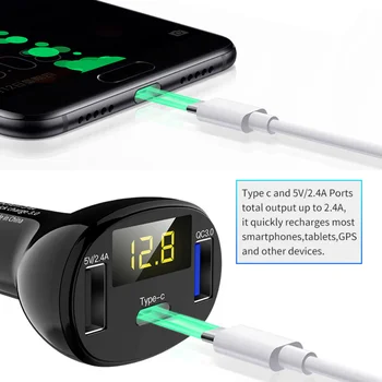 FM-модулятор MP3-плеер Автомобильная зажигалка Handfree Quick Charge 3.0 Автомобильный Bluetooth FM-передатчик с двумя портами USB Автомобильное зарядное устройство