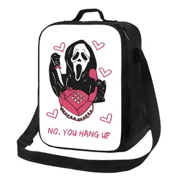 Ghost No You Hang Up Забавные сумки для ланча с изоляцией на Хэллоуин для работы, школы, крика, Сидни Прескотт, герметичная термозащитная пленка