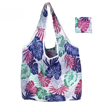 Ткань большой емкости, удобная легкая хозяйственная сумка, экологичная складная рекламная подарочная сумка, сумка для покупок в супермаркете