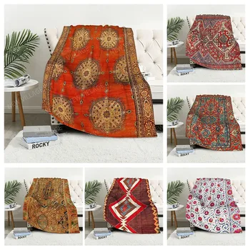 Клетчатый диван до колен, одеяла, теплое зимнее покрывало, плед, декор в стиле бохо, теплый флис, скандинавский винтаж, марокканский, мягкий и ворсистый