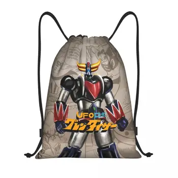 Изготовленные на заказ сумки-рюкзаки Grendizer Anime Drawstring для мужчин и женщин, легкий робот-НЛО, спортивные сумки для спортзала Goldorak, сумки для путешествий