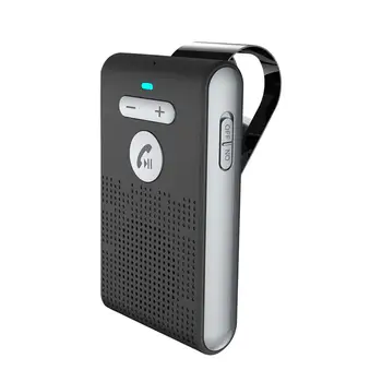 Громкая связь с Bluetooth-совместимой беспроводной автомобильной громкой связью 5.0 с двойным микрофоном, комплект громкой связи для защиты от солнца