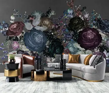 Фотообои на заказ, 3D настенная роспись, фон для гостиной, обои с американскими пасторальными растениями и цветами, домашний декор