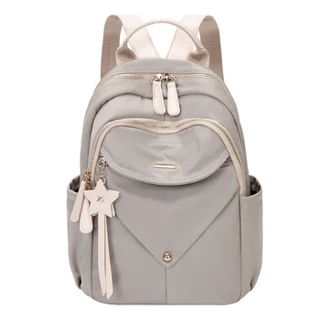 Модный женский рюкзак, новая трендовая женская школьная сумка, сумки через плечо из ткани Оксфорд для девочек-подростков