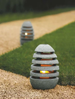 Уличная газонная лампа водонепроницаемая японская садовая ландшафтная лампа Парковая лампа имитация каменного фонаря моделирование садовой виллы лампа