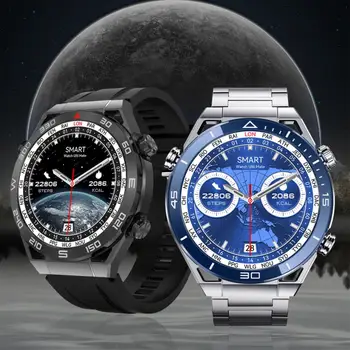 2023 Новые смарт-часы Business Ultimate для мужчин Huawei Bluetooth Call Compass NFC 100 + Sprots Smartwatch Водонепроницаемые часы IOS