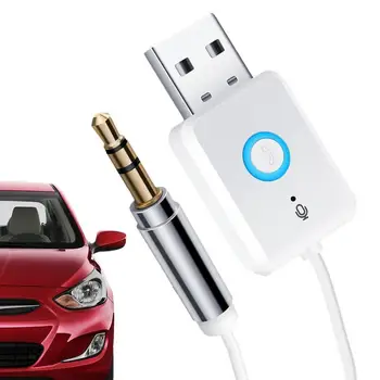 USB аудиоадаптер Беспроводной автомобильный приемник и передатчик Стабильный прием музыки в автомобиле Подключи и играй USB адаптер Беспроводной автомобильный