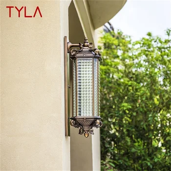 Уличный настенный светильник TYLA LED Классические Ретро Роскошные бра Водонепроницаемый IP65 Декоративный для дома