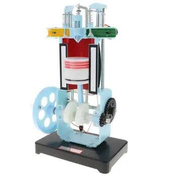 Модель двигателя с рукояткой, игрушка-модель двигателя внутреннего сгорания