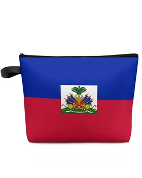 День Флага Гаити, Пальма, Большая сумка с принтом, косметички, Косметички для свадебной вечеринки, Органайзер для туалетных принадлежностей, дорожные чехлы