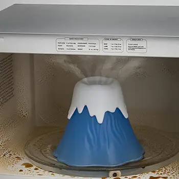 Инструмент для чистки микроволновой печи Водяные пары при Извержении вулкана Инструменты для чистки кухонных гаджетов 14 см x 12 см